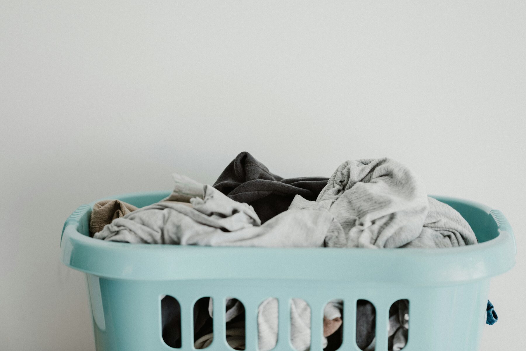 A basket of fresh laundry, ready for the day