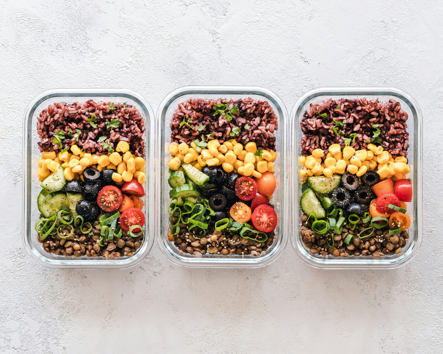 Fresh weekly meal prep, packed and ready
